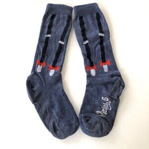 Violet Denim Colored Knee Socks